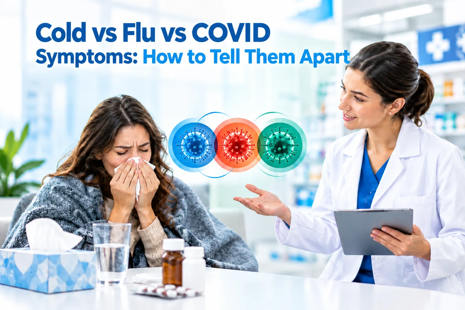 Cold vs Flu vs COVID Symptoms